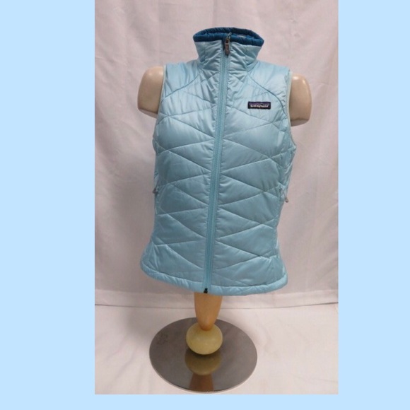 PATAGONIA LIGHT BLUE QUILTED VEST SZ. XS - Picture 1 of 6